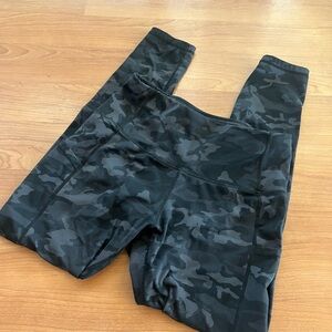 Women's Black Camouflage Leggings